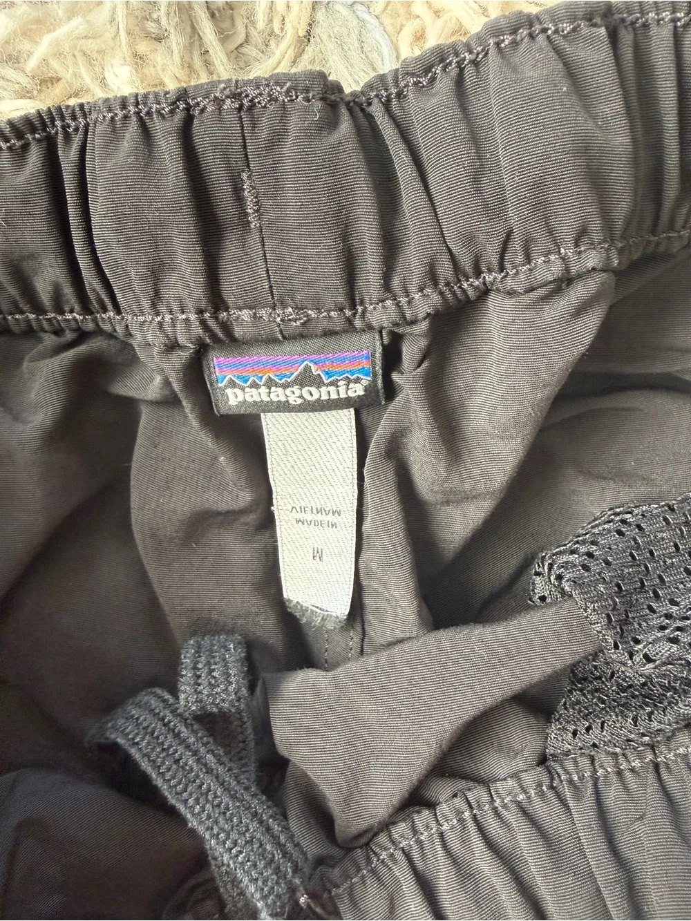 Women’s Black Athletic Running Shorts Patagonia Medium